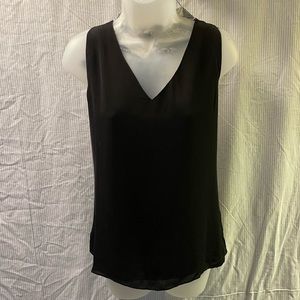 Theory Black V Neck Tank